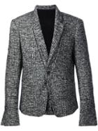 Haider Ackermann Woven Single Button Blazer, Men's, Size: 48, Black, Nylon/mohair/wool/alpaca