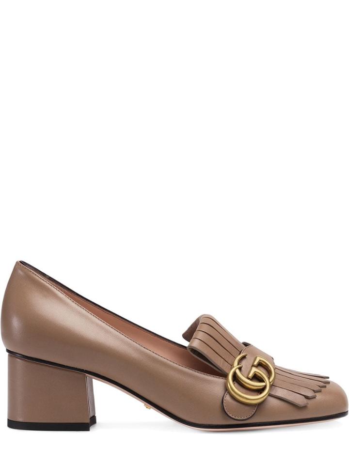 Gucci Leather Mid-heel Pump - Neutrals