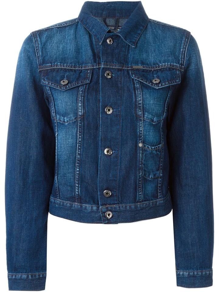 Diesel Classic Denim Jacket, Women's, Size: Small, Blue, Cotton/linen/flax