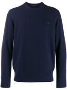 Acne Studios Face Patch Sweater - Blue