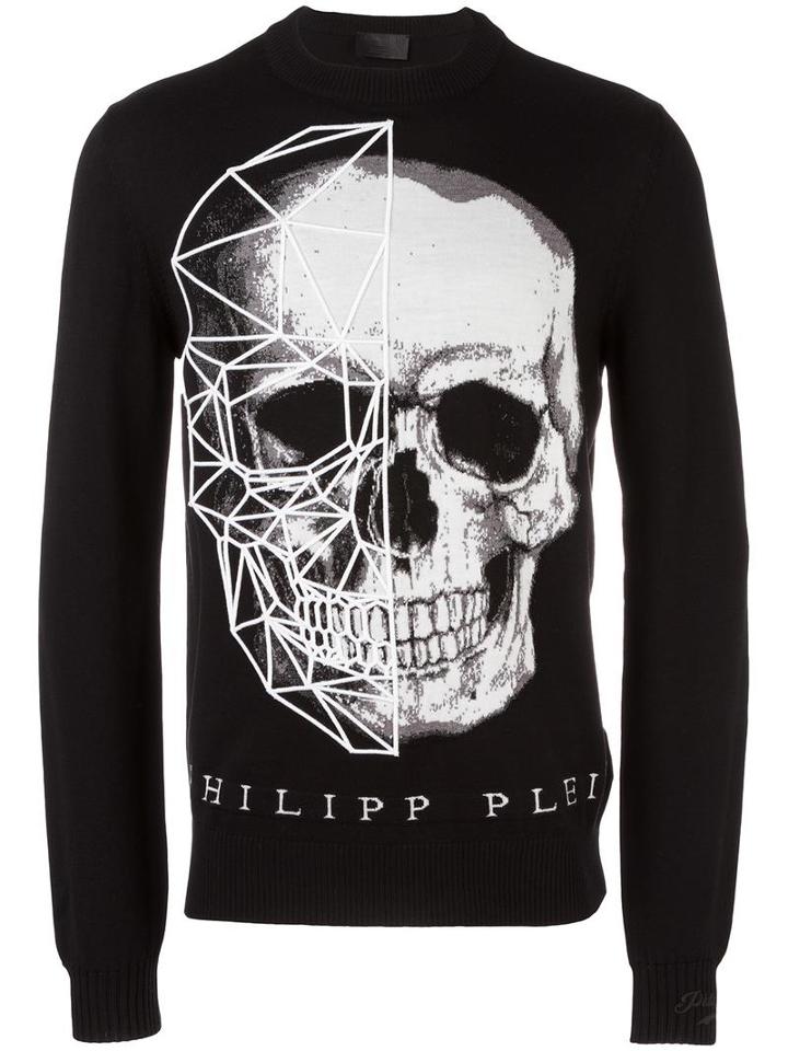 Philipp Plein 'diamonds' Jumper, Men's, Size: Small, Black, Merino/viscose/polyester