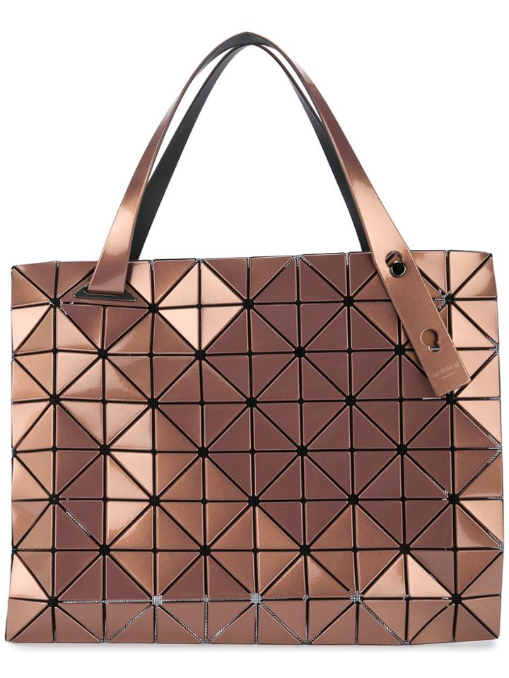 Bao Bao Issey Miyake Carton T Metallic Tote - Brown