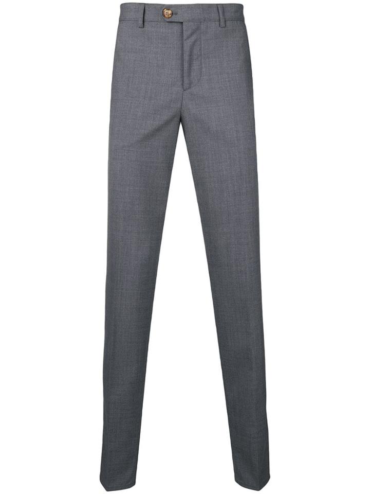 Brunello Cucinelli Slim-fit Tailored Trousers - Grey