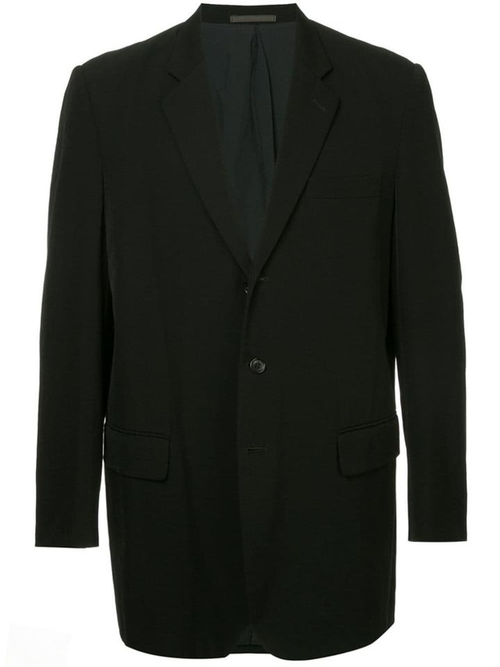 Comme Des Garçons Pre-owned Button Front Blazer - Grey