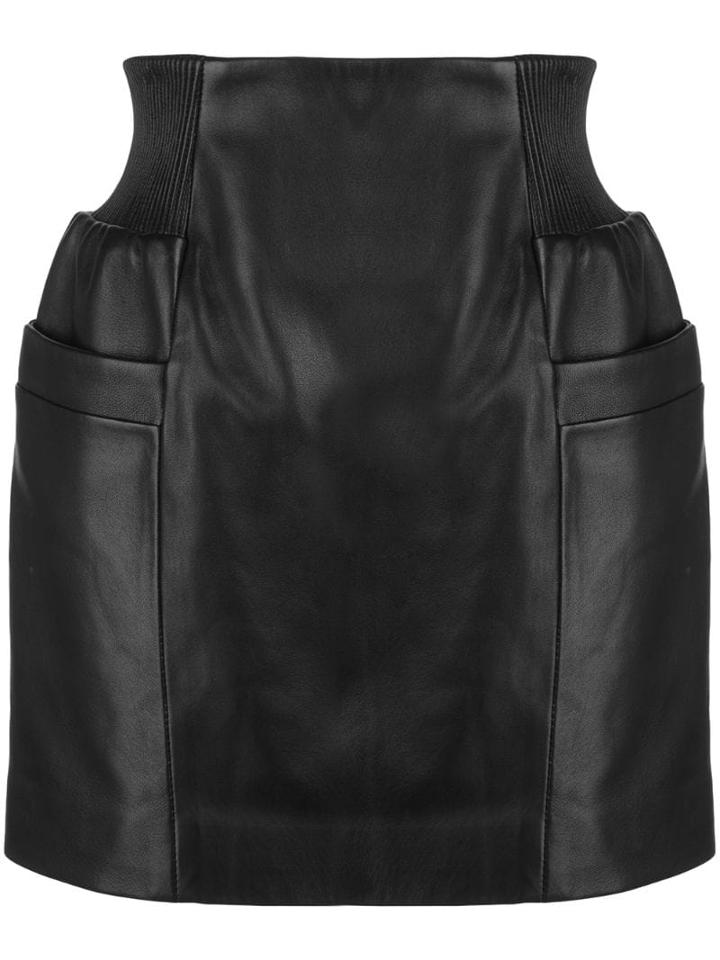 Fleur Du Mal Panelled Mini Skirt - Black