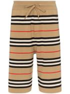 Burberry Kenton Striped Drawstring Shorts - Brown