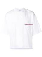 Thom Browne Oversized Jersey Pocket Tee - White