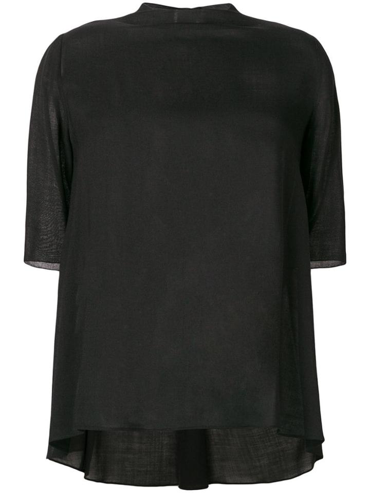 Giambattista Valli Loose Flared Blouse - Black