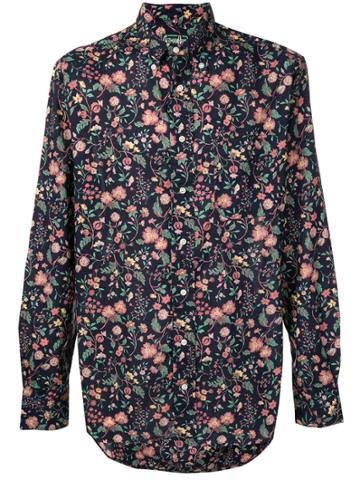 Gitman Pre-owned Floral Print Shirt - Blue