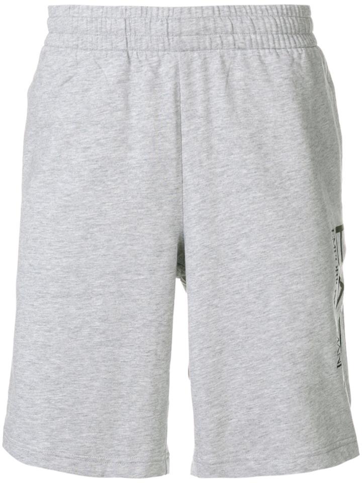 Ea7 Emporio Armani Logo Track Shorts - Grey