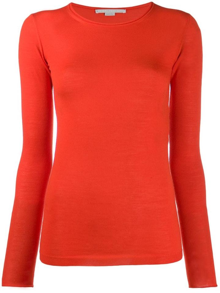 Stella Mccartney Roll Neck Fitted Jumper - Red