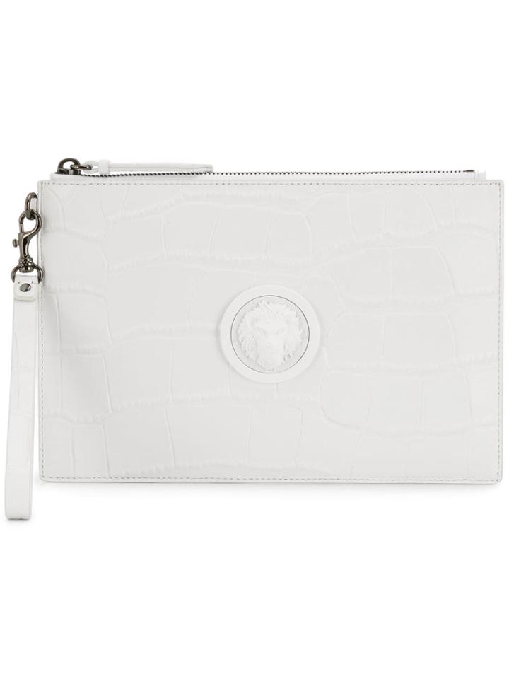 Versus Logo Clutch Bag - White