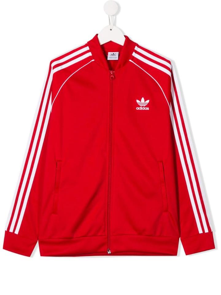 Adidas Originals Kids Teen Trefoil Logo T-shirt - Red