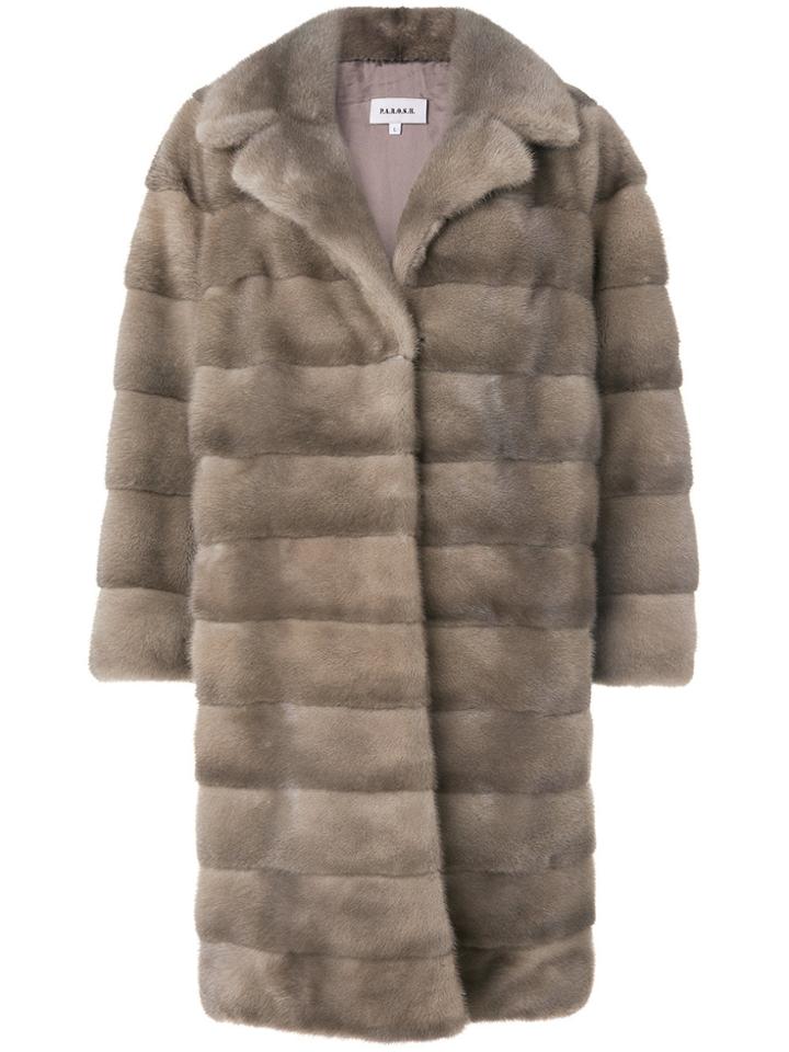 P.a.r.o.s.h. Fur Coat - Brown