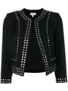 Michael Michael Kors Stud Embellished Fitted Jacket - Black