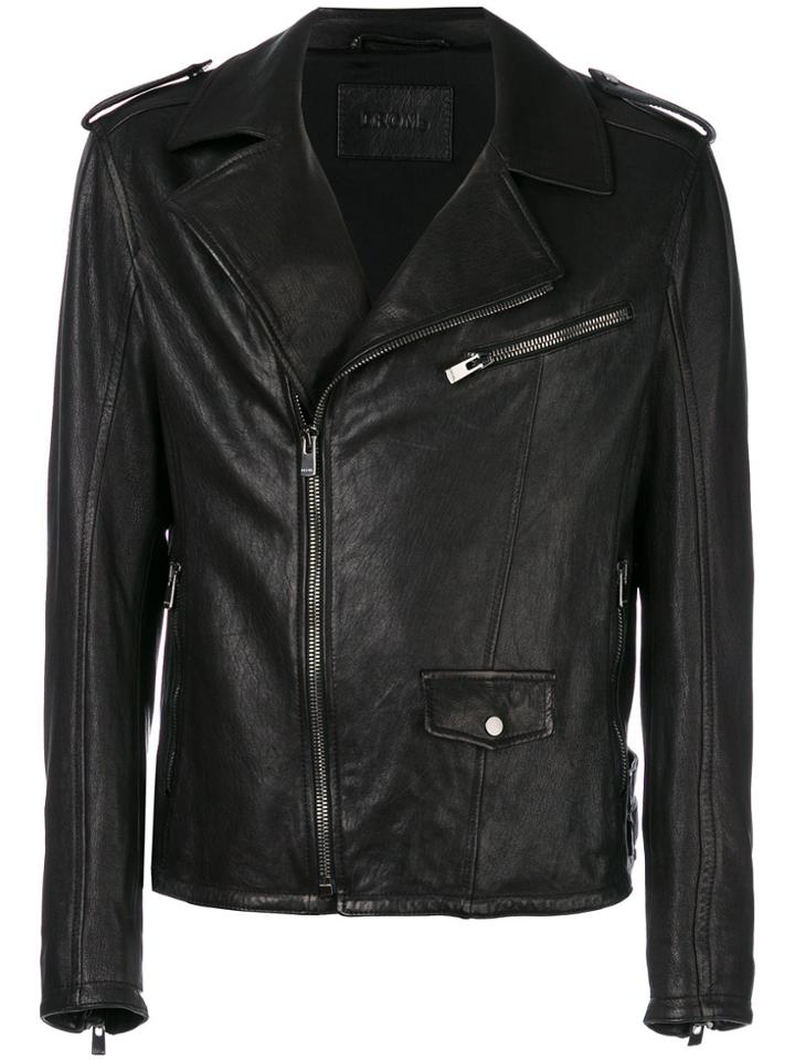 Drome Leather Biker Jakcet - Black