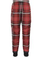424 Checked Sweatpants - Red