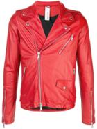 Giorgio Brato Fitted Biker Jacket - Red