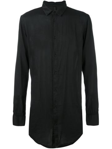 Poème Bohémien Single Breasted Shirt, Men's, Size: 46, Black, Cotton/modal