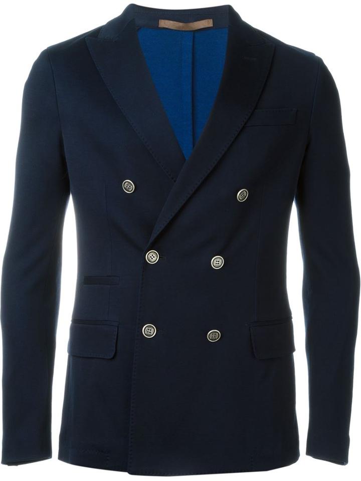 Eleventy Double-breasted Blazer