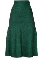 Ginger & Smart Allude Metallic Knit Skirt