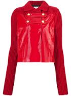 Philosophy Di Lorenzo Serafini Buckled Two Tone Jacket - Red