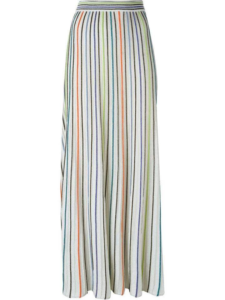 M Missoni Striped Maxi Skirt, Women's, Size: 40, Polyamide/metallic Fibre