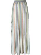 M Missoni Striped Maxi Skirt, Women's, Size: 40, Polyamide/metallic Fibre
