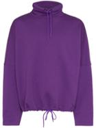 Martine Rose Drawstring-neck Sweatshirt - Purple