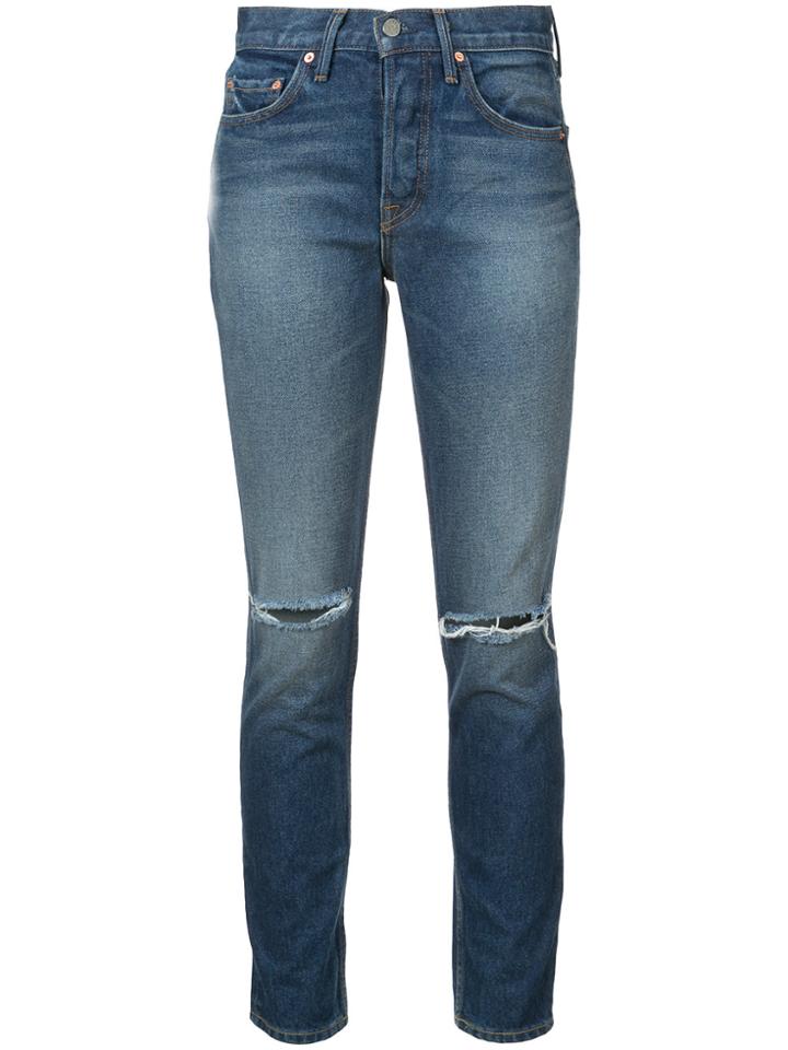Grlfrnd Ripped Skinny Jeans - Blue