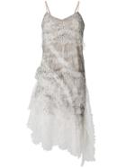 Ermanno Scervino Stud Floral Dress - Metallic