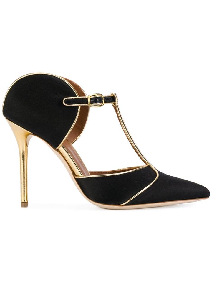 Malone Souliers Pointed Heeled Mules - Black