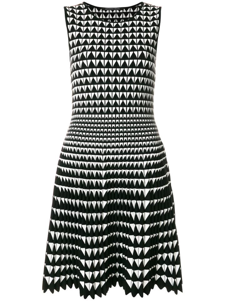 Antonino Valenti Geometric Pattern Dress - Black