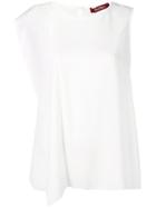 Max Mara Studio One Shoulder Loose Blouse - White