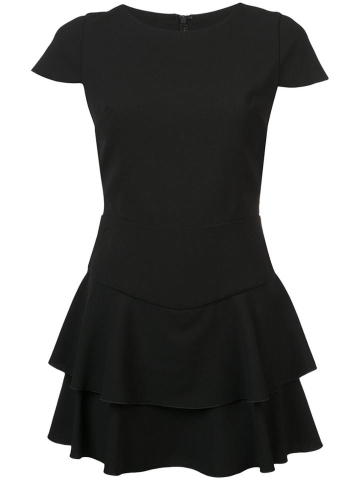 Alice+olivia Layered Detail Playsuit - Black