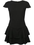 Alice+olivia Layered Detail Playsuit - Black