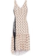 Marine Serre Sleeveless Moon Print Mini Dress - Neutrals
