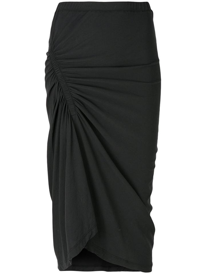James Perse Spiral Gathered Skirt - Grey