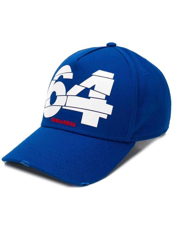 Dsquared2 Classic Logo Cap - Blue
