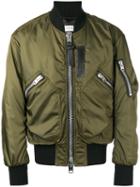 Coach Classic Bomber Jacket, Men's, Size: 46, Green, Nylon/polyester/cupro