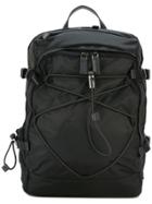 Prada Elasticated Lace-up Backpack - Black