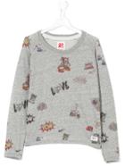 American Outfitters Kids Graphic Scribble Sweatshirt - Grey