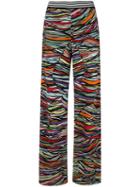 Missoni Knitted Wide-leg Trousers, Women's, Size: 40, Cotton/rayon/silk/spandex/elastane
