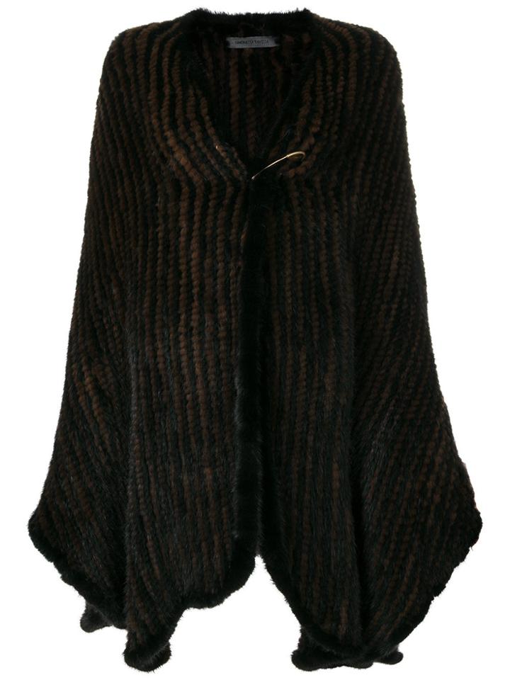 Simonetta Ravizza Oversized Cape - Black