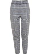 3.1 Phillip Lim Frayed Dogtooth Trousers, Women's, Size: 0, Black, Wool/spandex/elastane/mohair/virgin Wool