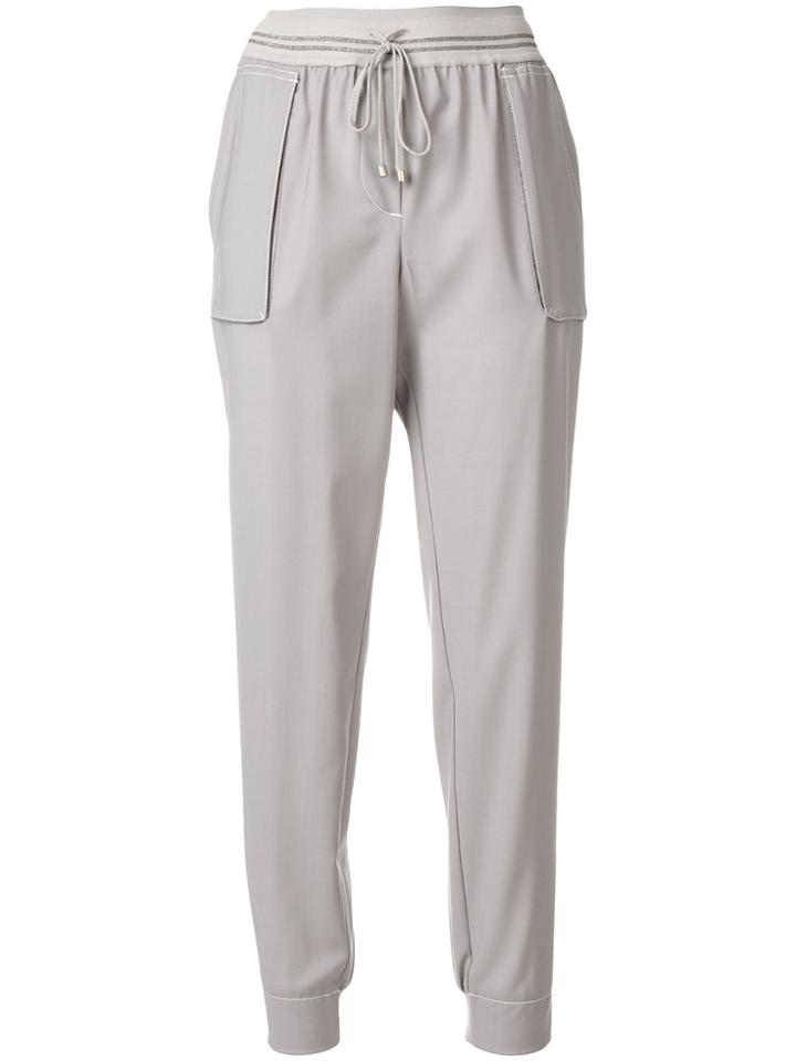 Lorena Antoniazzi Tailored Style Track Pants - Grey
