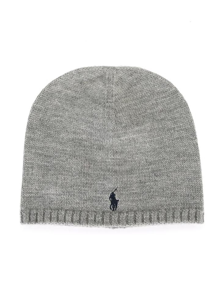Ralph Lauren Kids Knitted Beanie, Boy's, Grey