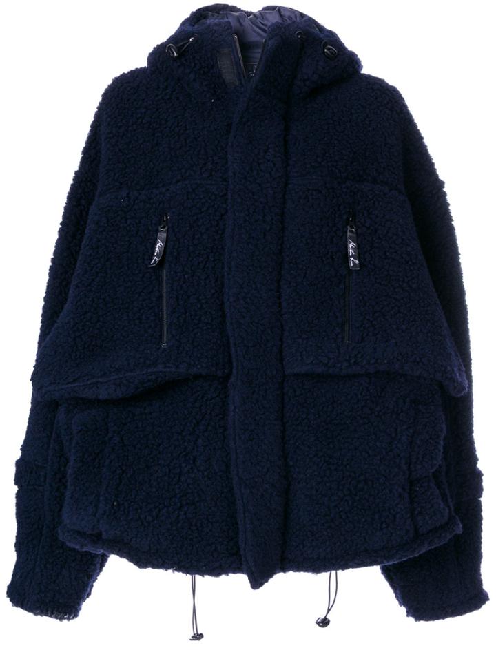 Martine Rose Oversized Fleece Jacket - Blue