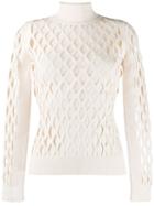 Fendi High Collar Pullover - Neutrals