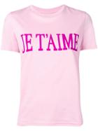 Alberta Ferretti Je T'aime T-shirt - Pink